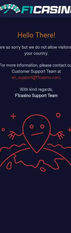 F1 Casino mobile experience on a mobile device